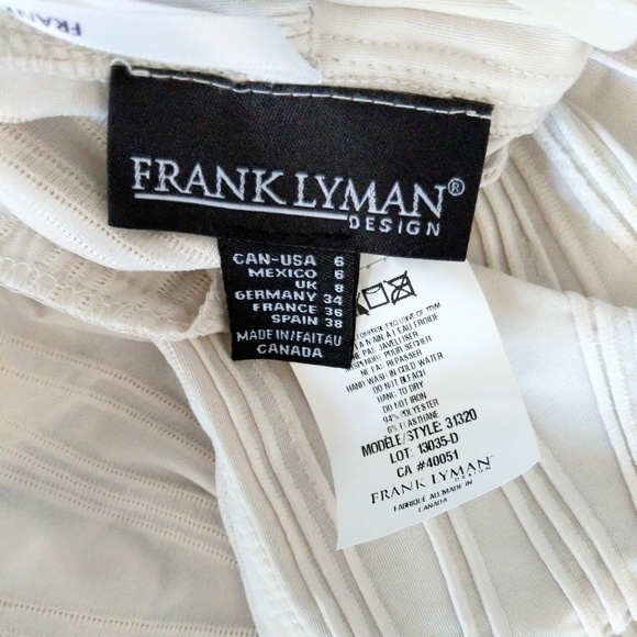 ❗SOLD❗Frank Lyman Ivory Peplum Dress and Jacket - Picture 8 of 8